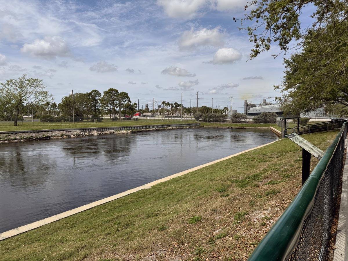 Florida power and light plant next to Manatee Park, Fort Myers