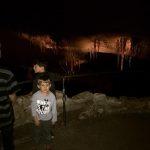 Dark view inside Carlsbad Caverns