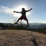 Jumping in Joshua Tree National Park in California