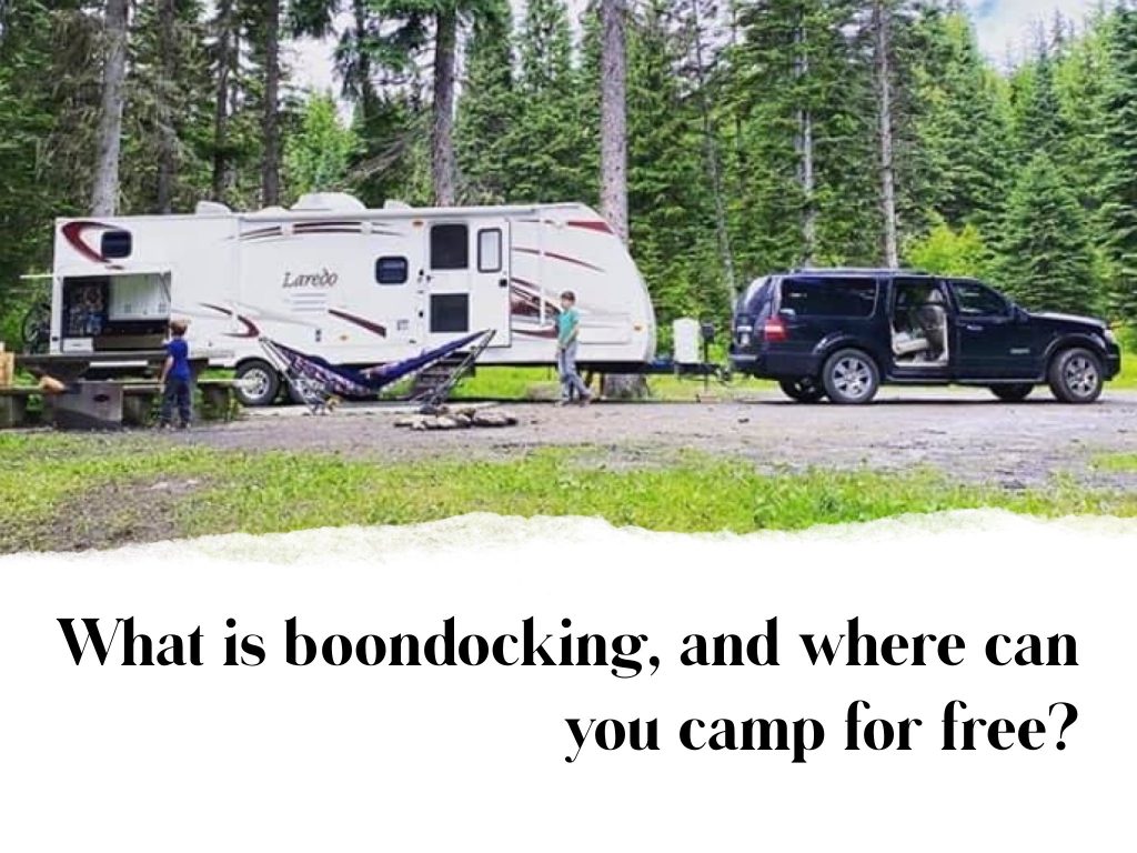 boon docking and camping for free