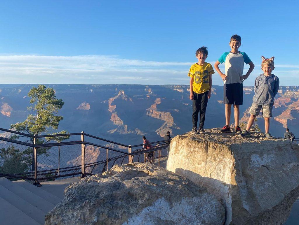 Enjoying a free hike at the Grand Canyon