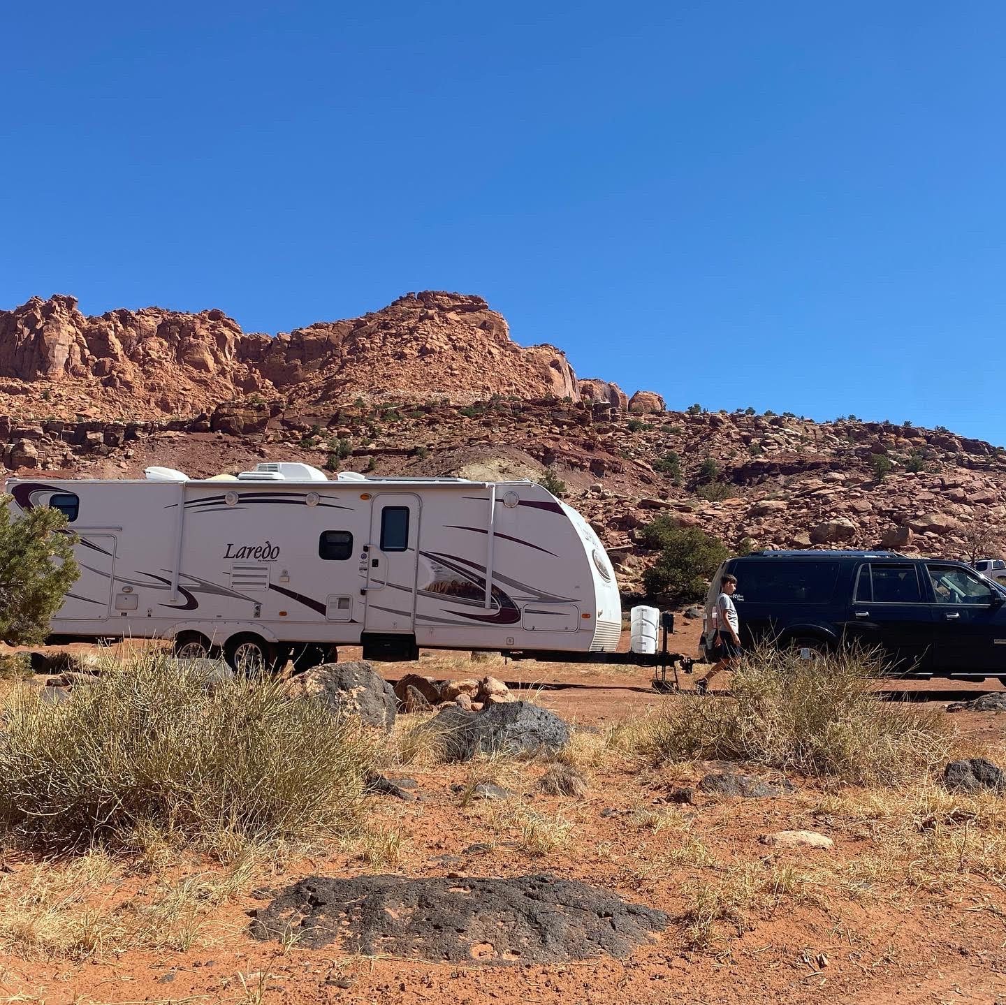 positioning our RV to stay cool from extreme heat