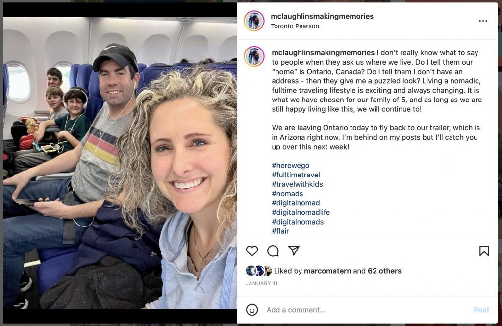 traveling on a plane as a family