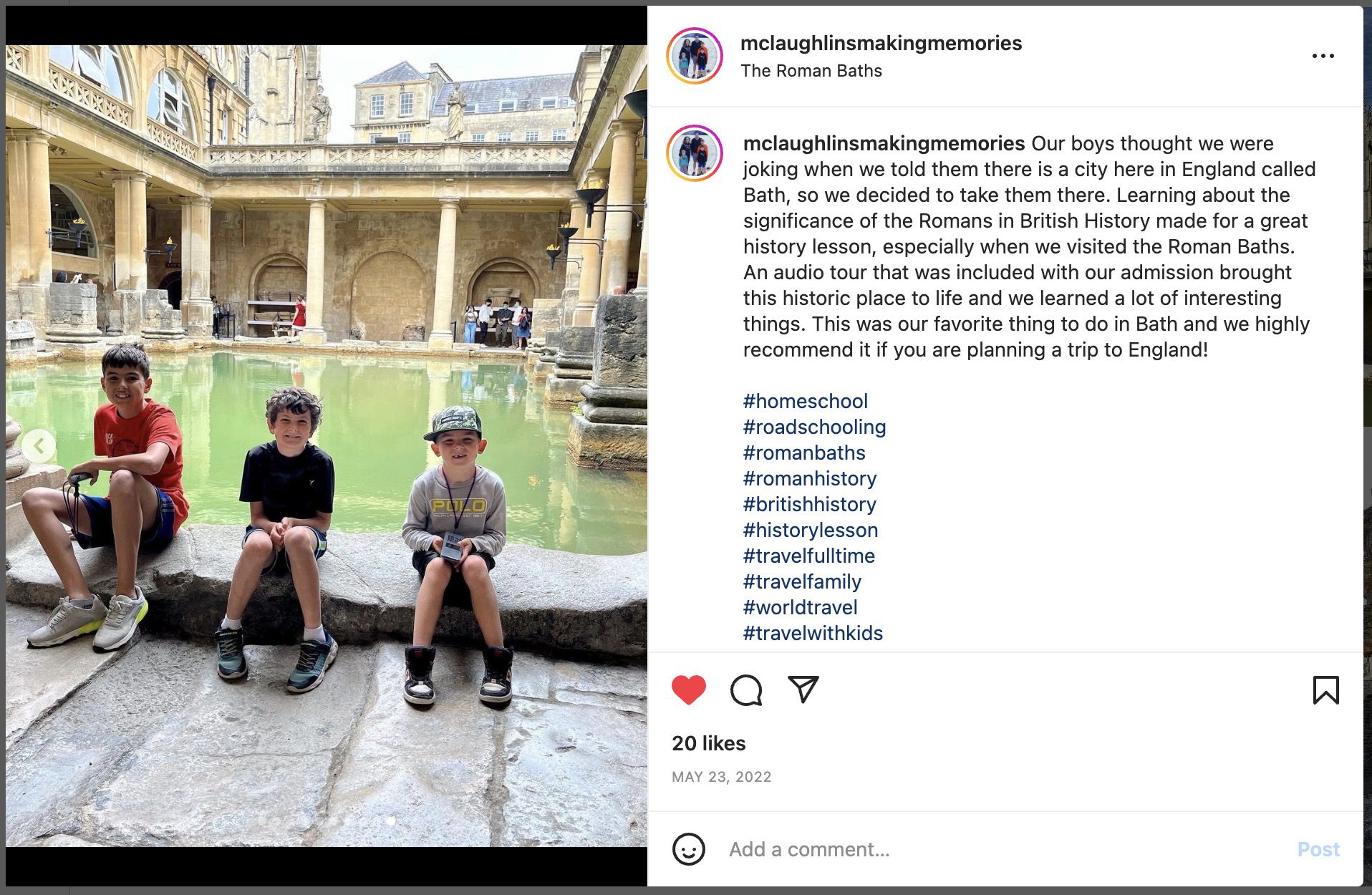 family day trip to bath, England