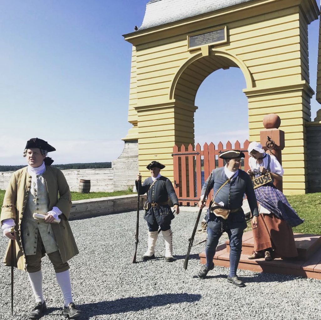 Visiting the fortress of Louisburg, Cape Breton