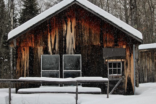 maple syrup shack in Quebec