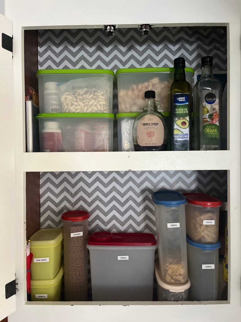 organization tips for an RV pantry