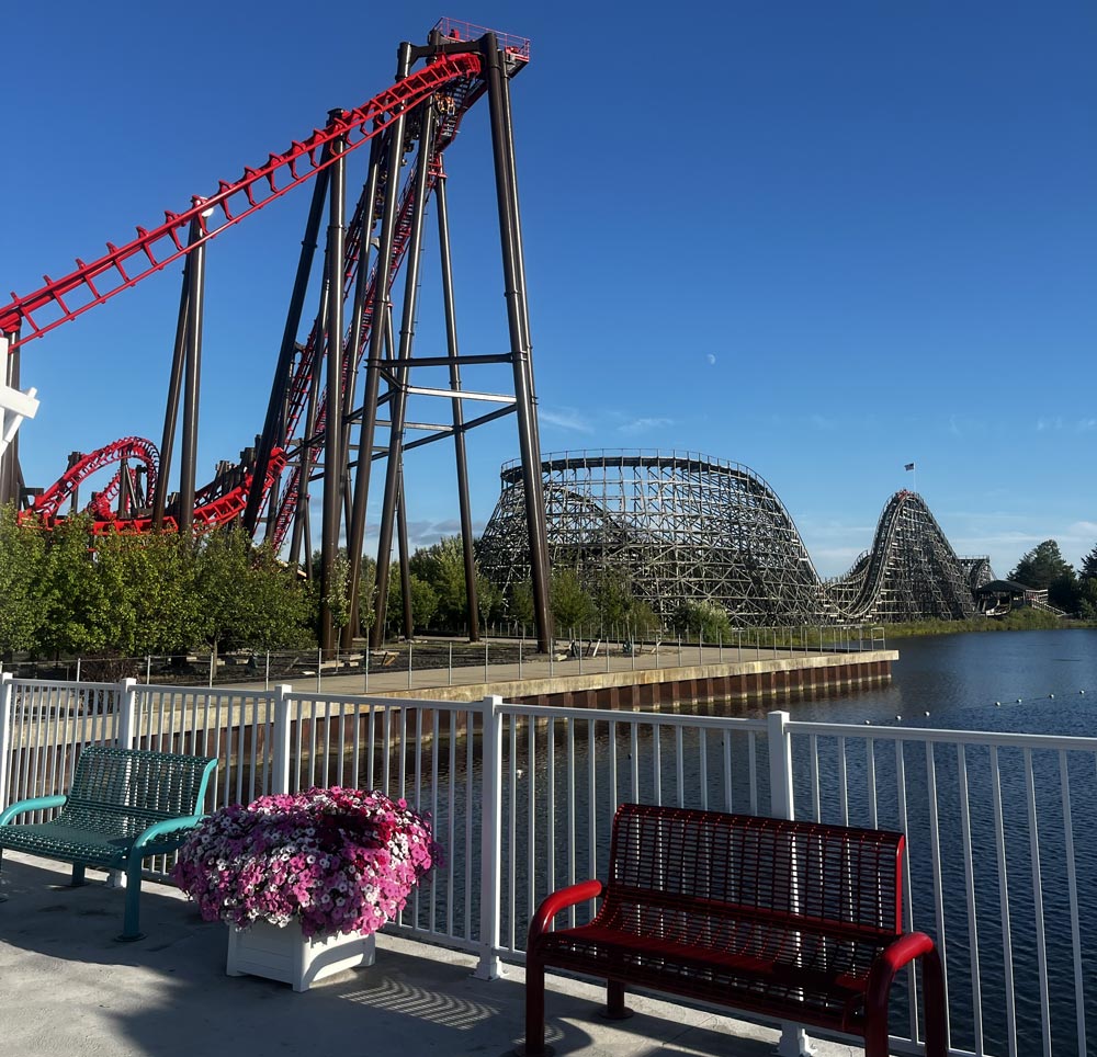 Rollercoasters at Michigan's Adventure