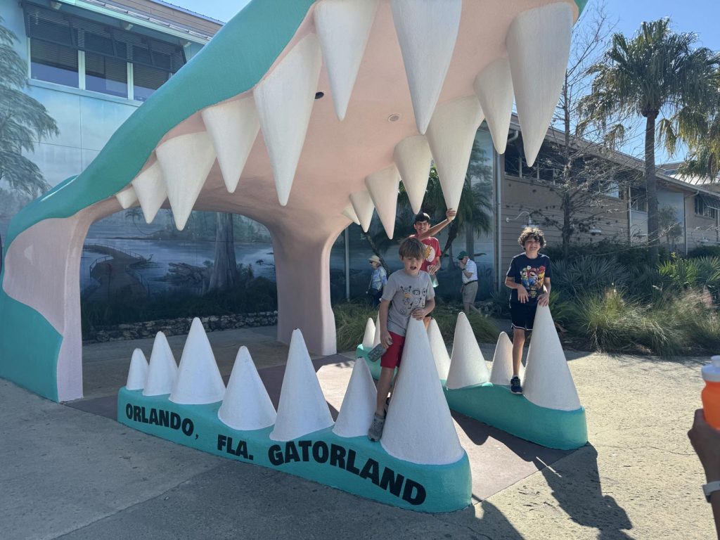 Gatorland, Orlando Entrance is a large gator mouth