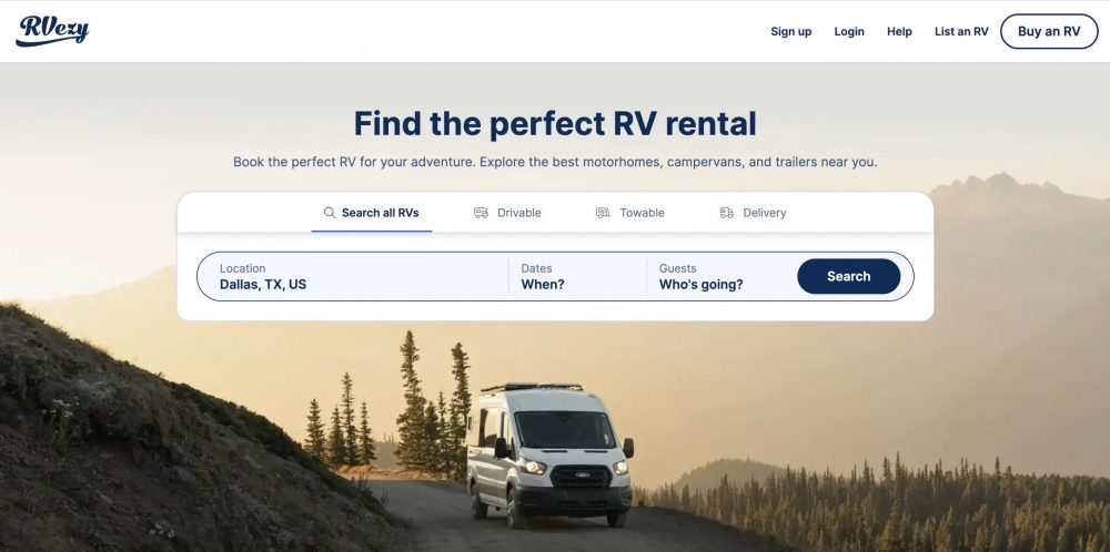 RVezy for RV rental options