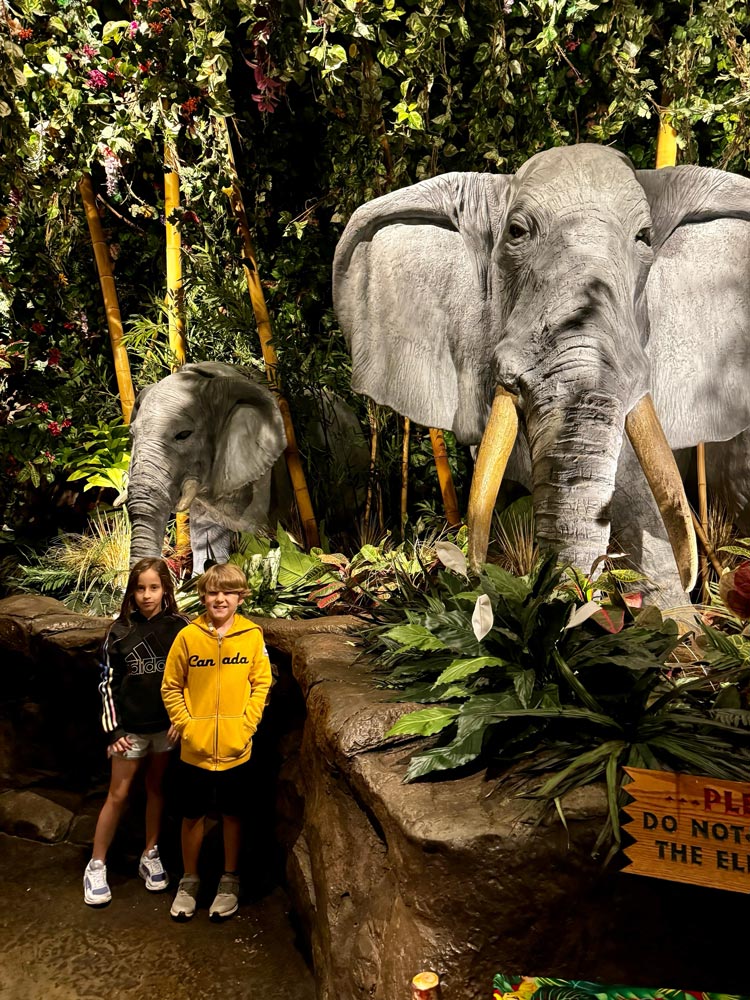 Niagara Falls Rainforest Cafe Elephants