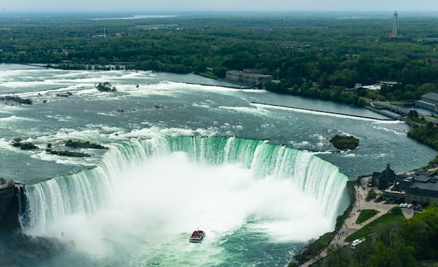 Horseshoe falls at Niagara Falls facing south