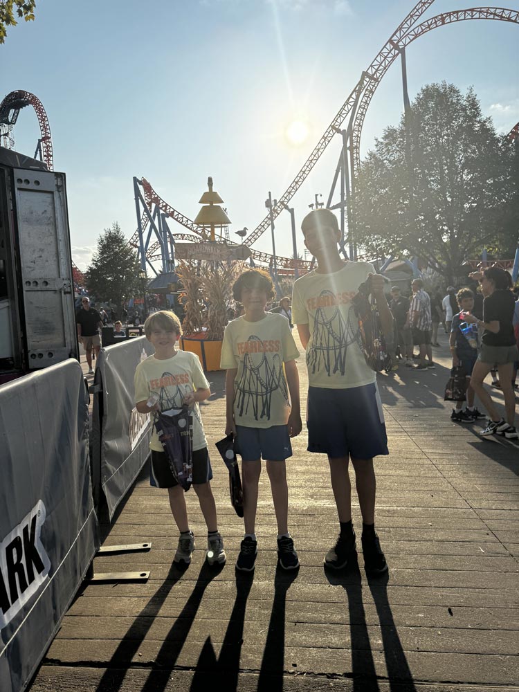 trick or treating at Hershey Park for halloween