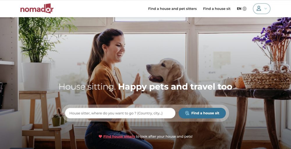 Nomador platform for housesitting