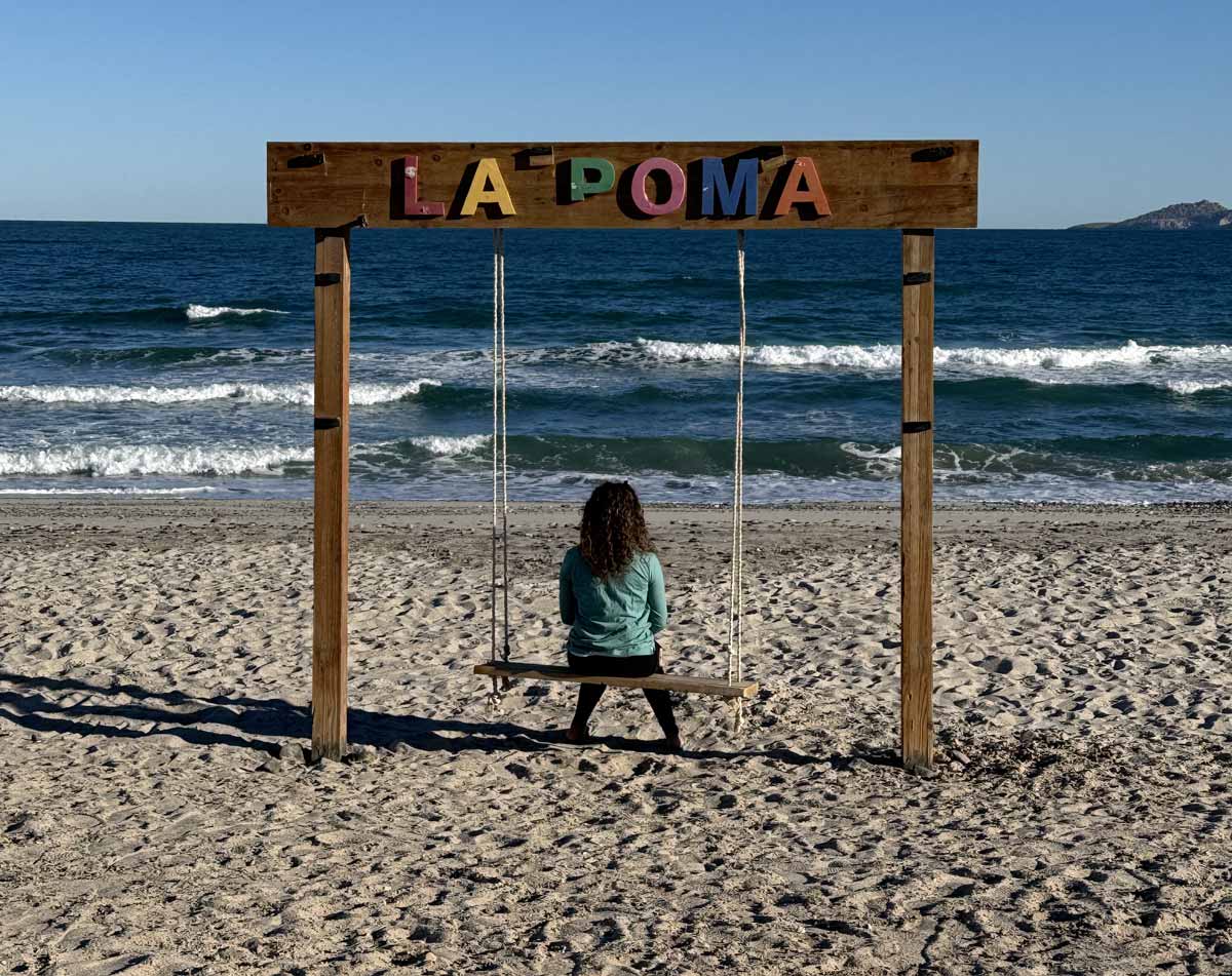 Camping on the beach in Baja at La Poma