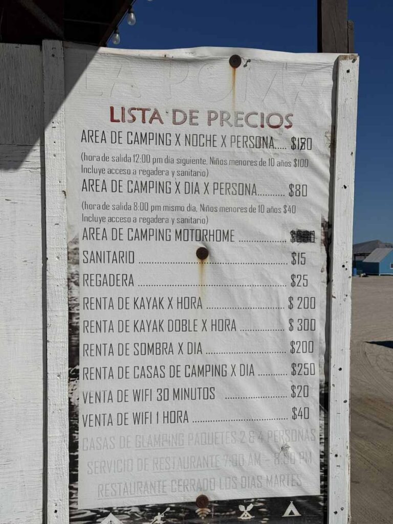 Pricing at Campo la Poma