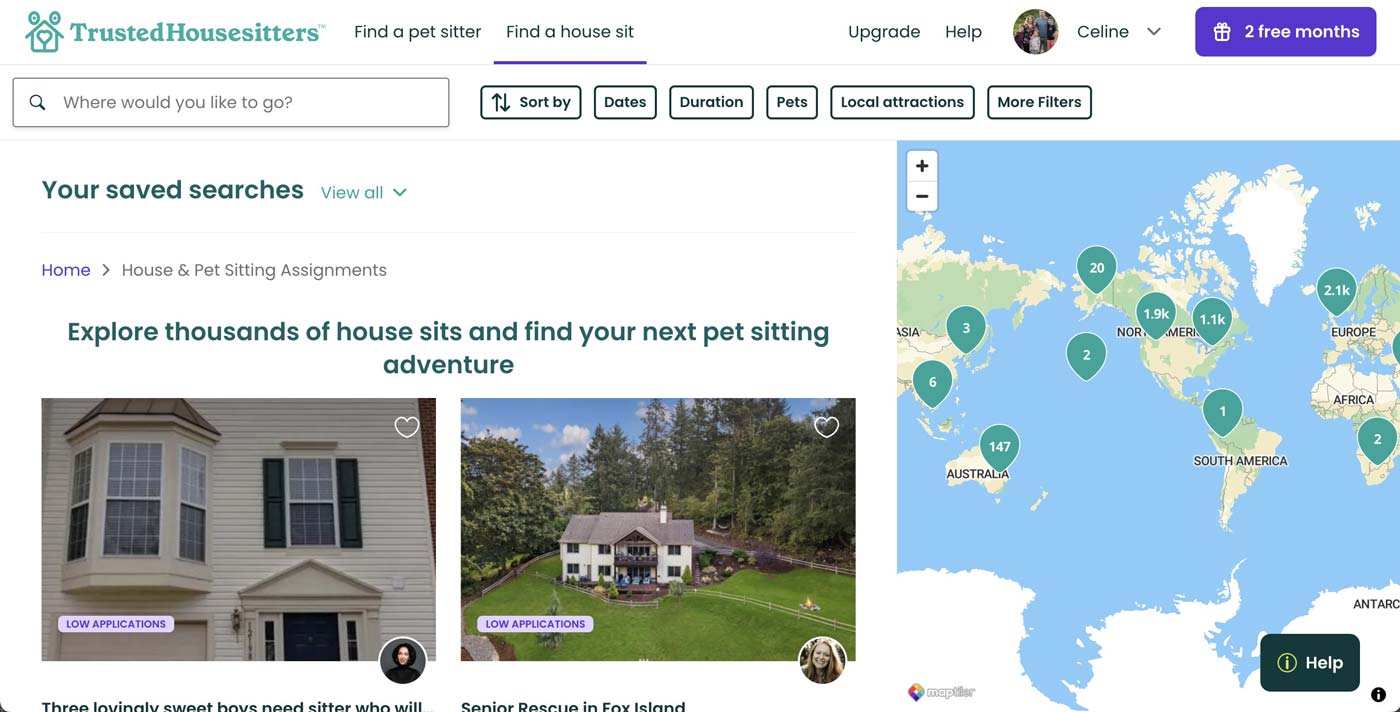 Choosing a house sit with trusted housesitters