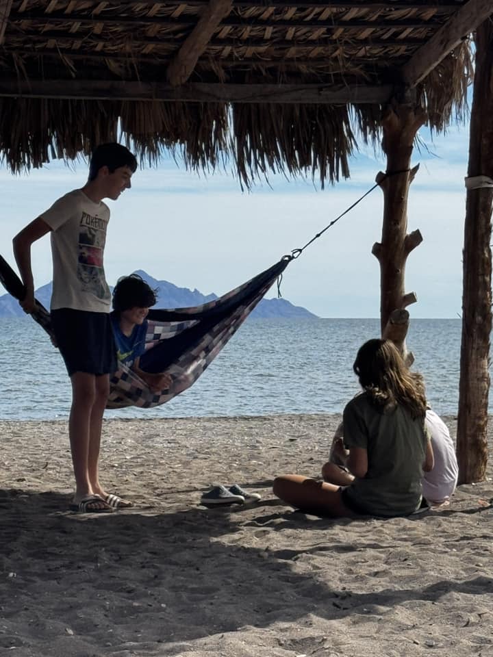 RVing with friends on the beach near Loreto