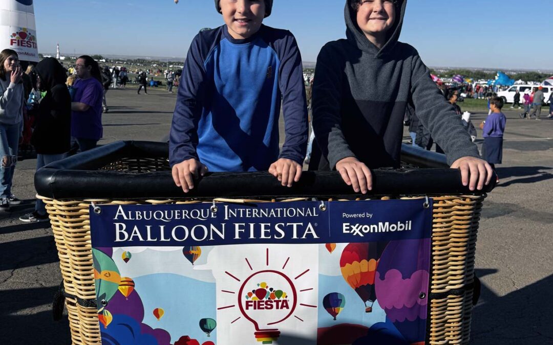 Visiting the albuquerque balloon fiesta with our kids