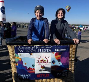Visiting the albuquerque balloon fiesta with our kids
