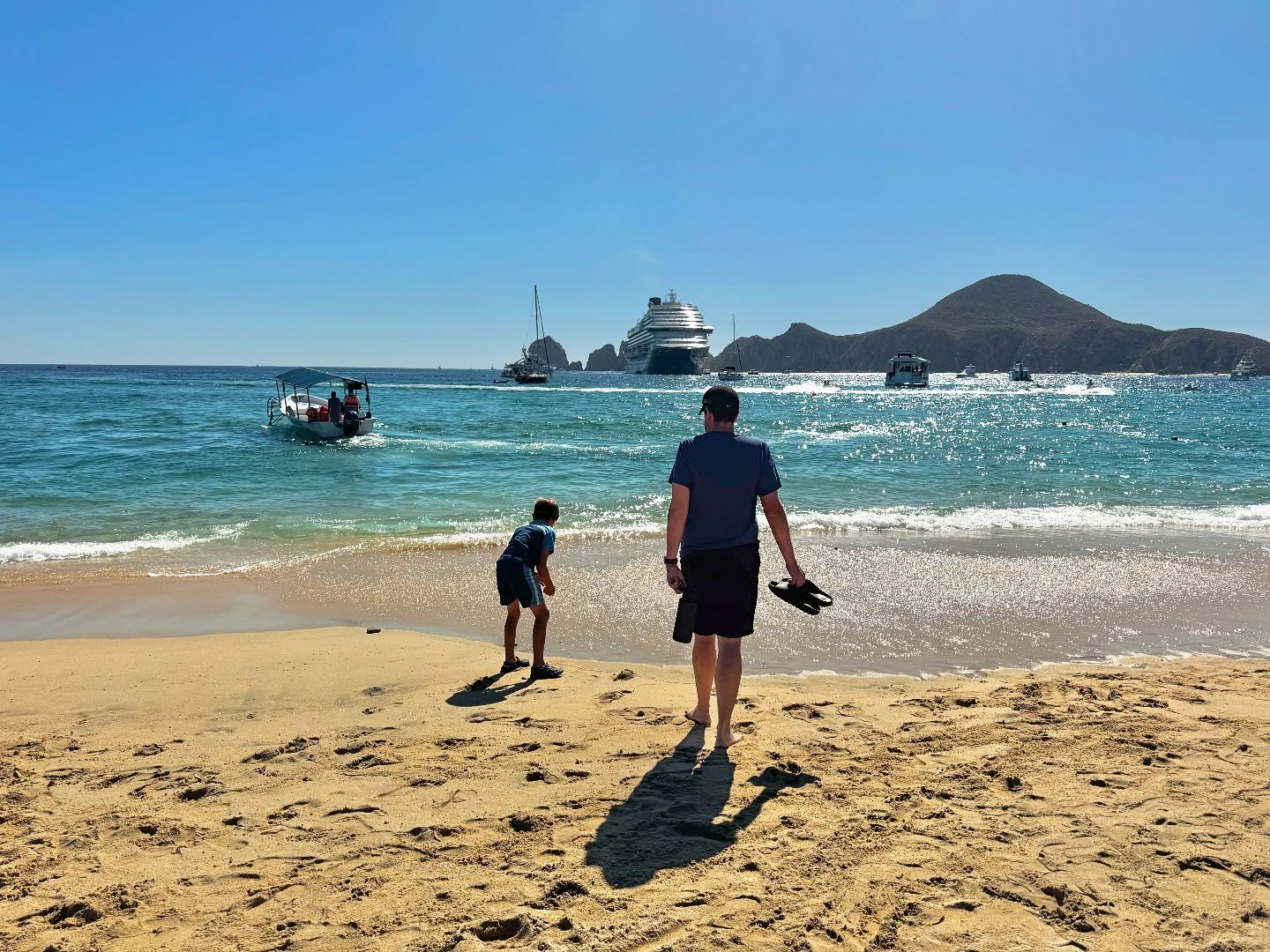 Enjoying a beach day in Cabo San Lucas