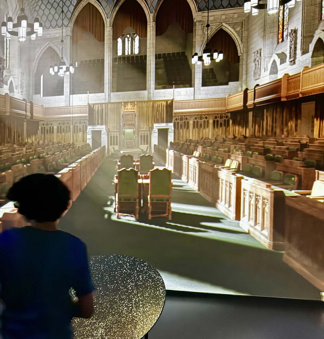 Parliament immersive experience with kids in Ottawa