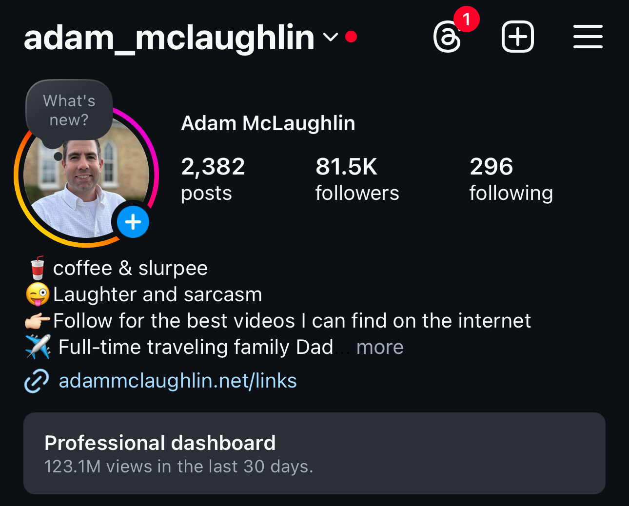 Adam McLaughlin Instagram