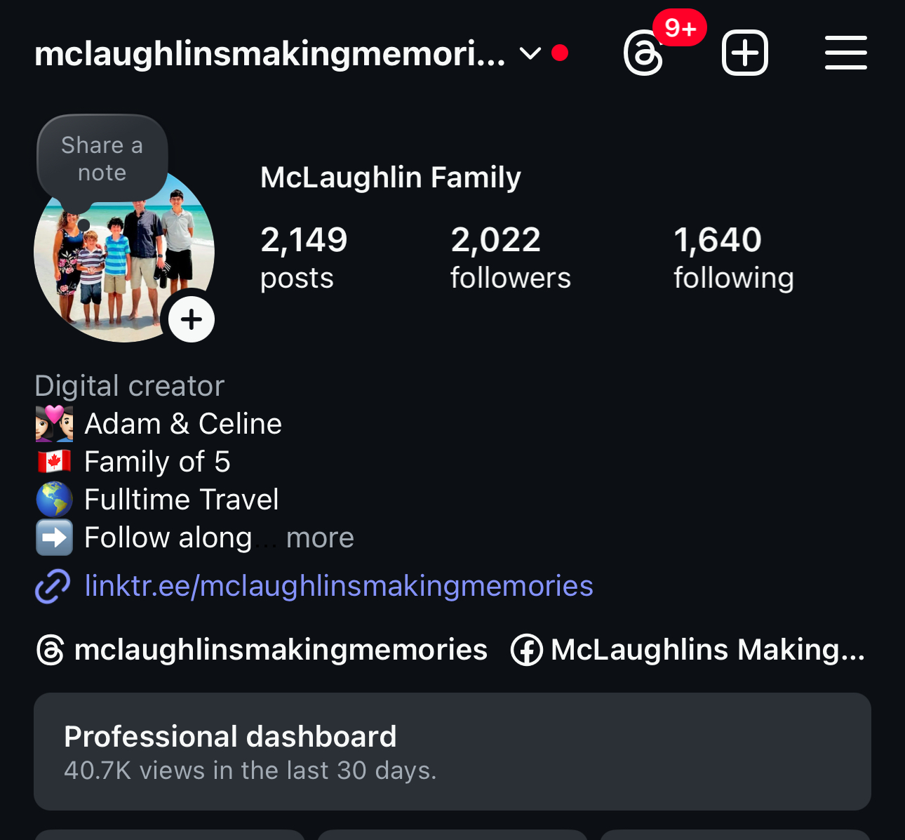 Adam McLaughlin Instagram