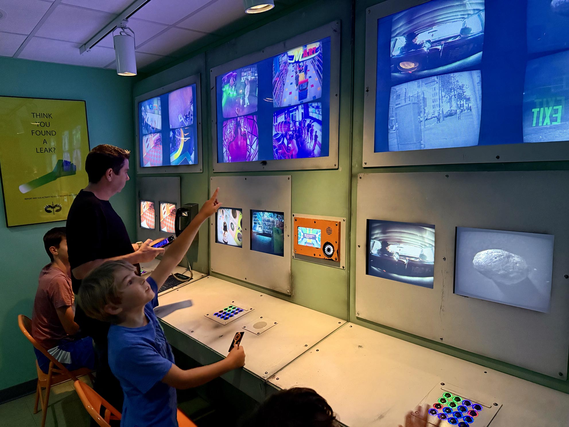 Visiting Convergence Station, MeowWolf Denver and watching the control panesl throughout the facility