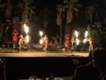 fire dancing at Chief's Luau Oahu