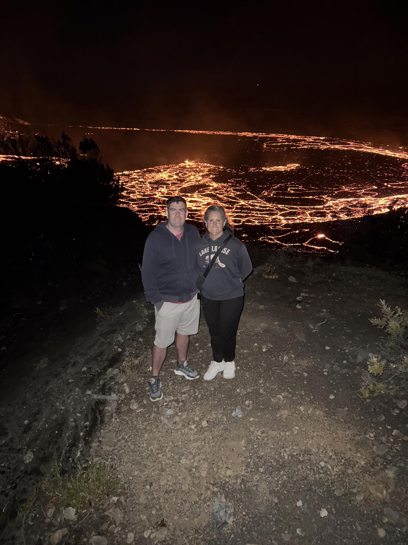 Visiting the Lavaflow at Hawaii Volcanoes National Park just after an erruption