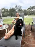 Enjoying the patio at a housesit near Sydney
