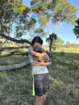 dog sitting in Australi
