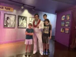 Meeting the Elvis Tribute artist at the Rock a Hula Show (Michael K Chambless)