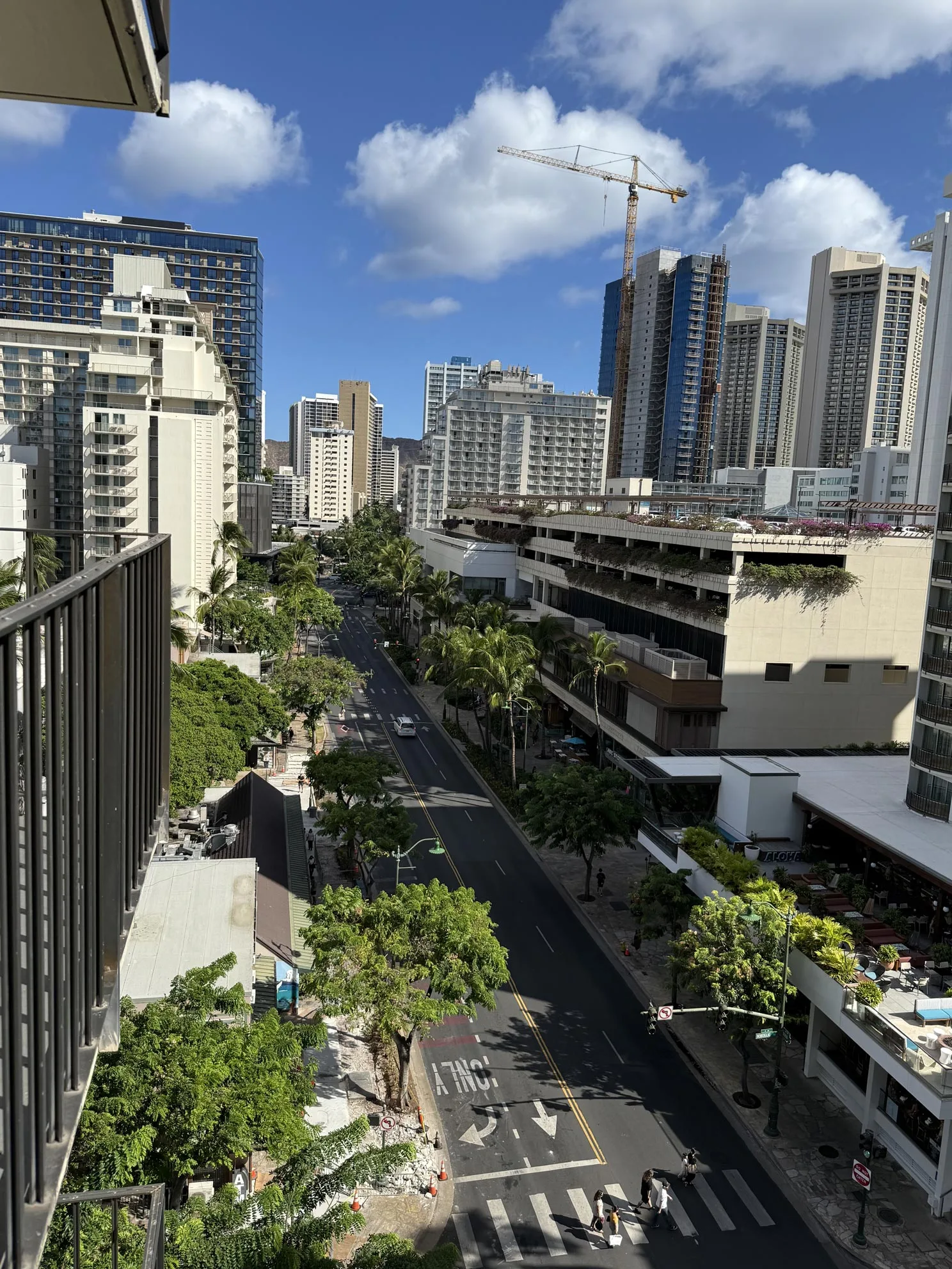 Waikiki from our hotel balcony