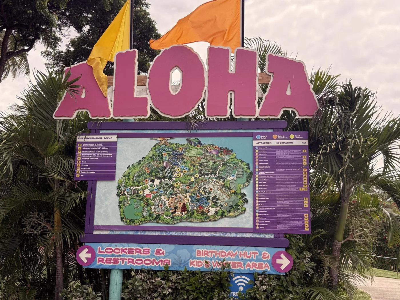 wet n wild hawaii park map