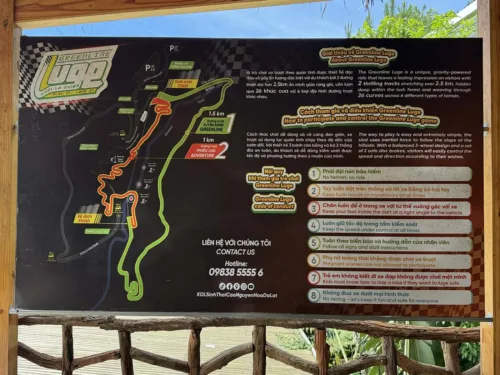 Mario Kart Dalat track map