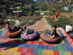 Rainbow slide at swing sapa