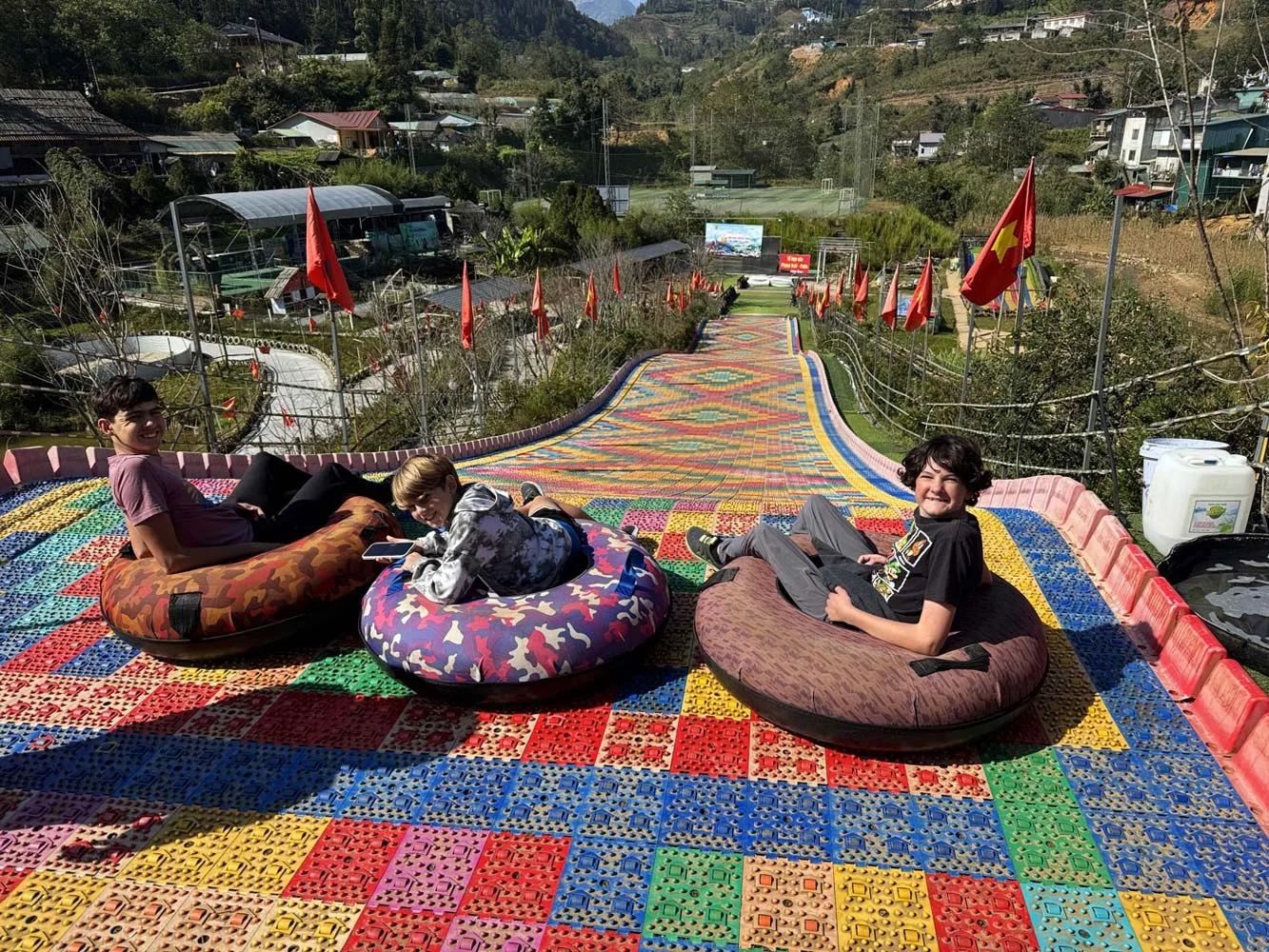Rainbow slide at swing sapa