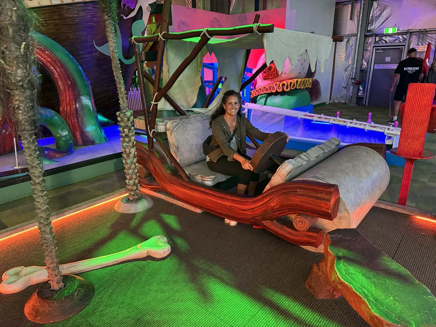 Flinstones hold at Holey Moley, Alexandria