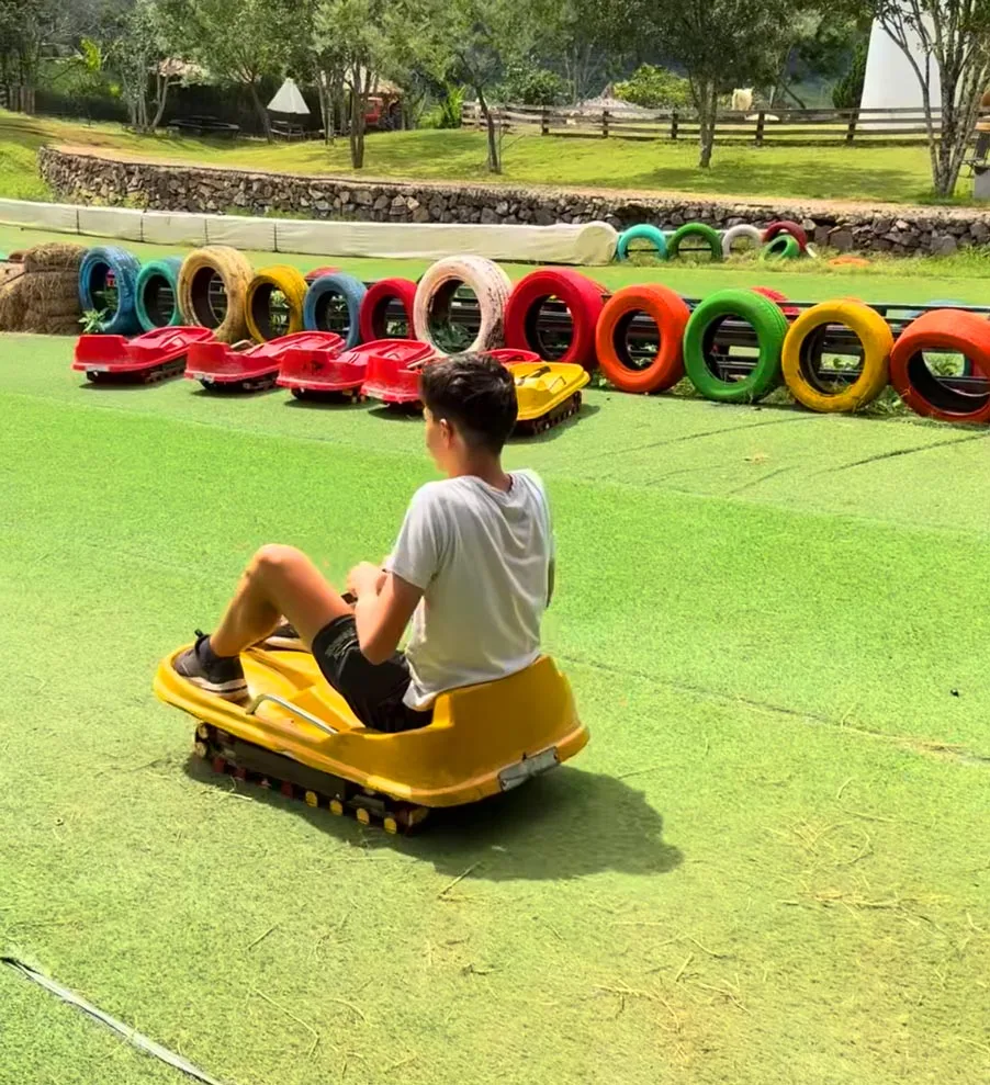Grass karts at Mongo Land Dalat