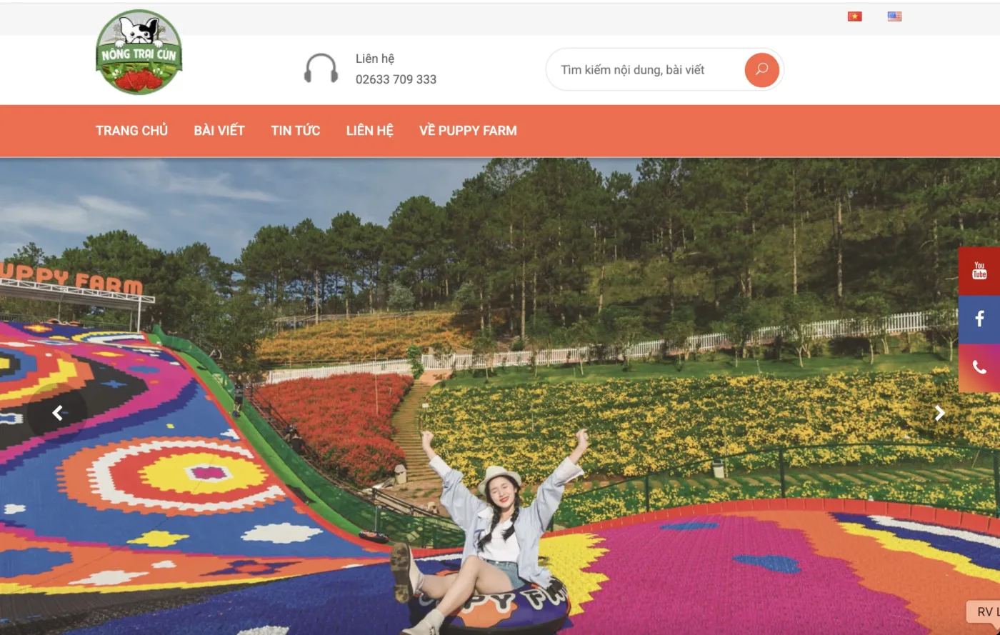 Puppy Farm Rainbow Slide Dalat