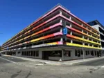 Fremantle Parking Garage painted bright colors