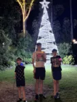 Glow Balls and Christmas Decorations at Wanneroo Botanic Gardens