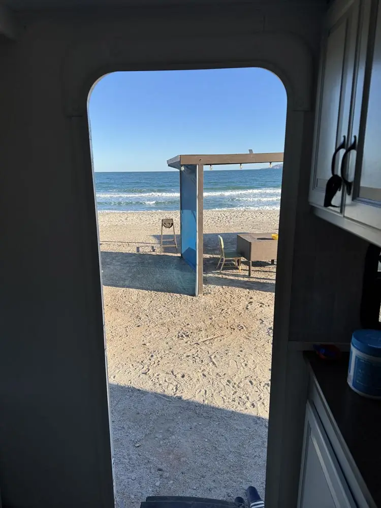 RVing as a family at the beach
