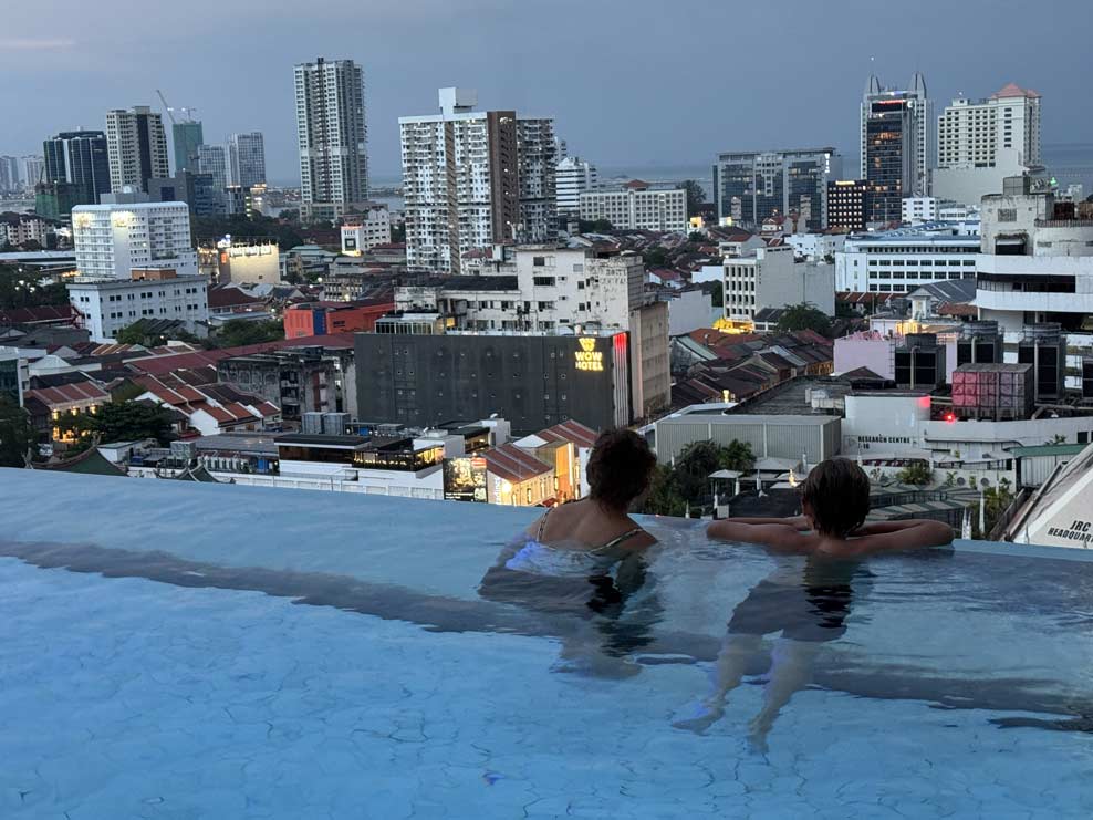Infinity pool at Granite Luxury Hotel Penang